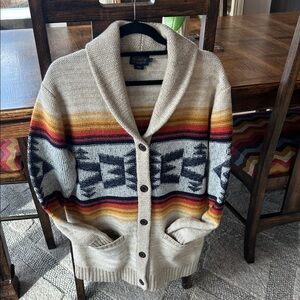 Pendleton Multicolor Patterned Cardigan 
never worn